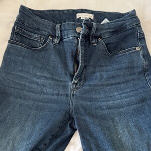 Good American High-Rise Dark Blue Stretch Jeans